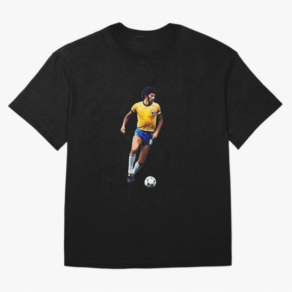 Legends Of The Beautiful Game Cartoon Collection Legends Socrates Cartoon Artwork9 Oversized T-Shirt Fuel the Hype around Match Day Hype around FIFA World Cup 2026 USA Canada Mexico, Messi and Cristiano Ronaldo, England and Germany, Classic Soccer