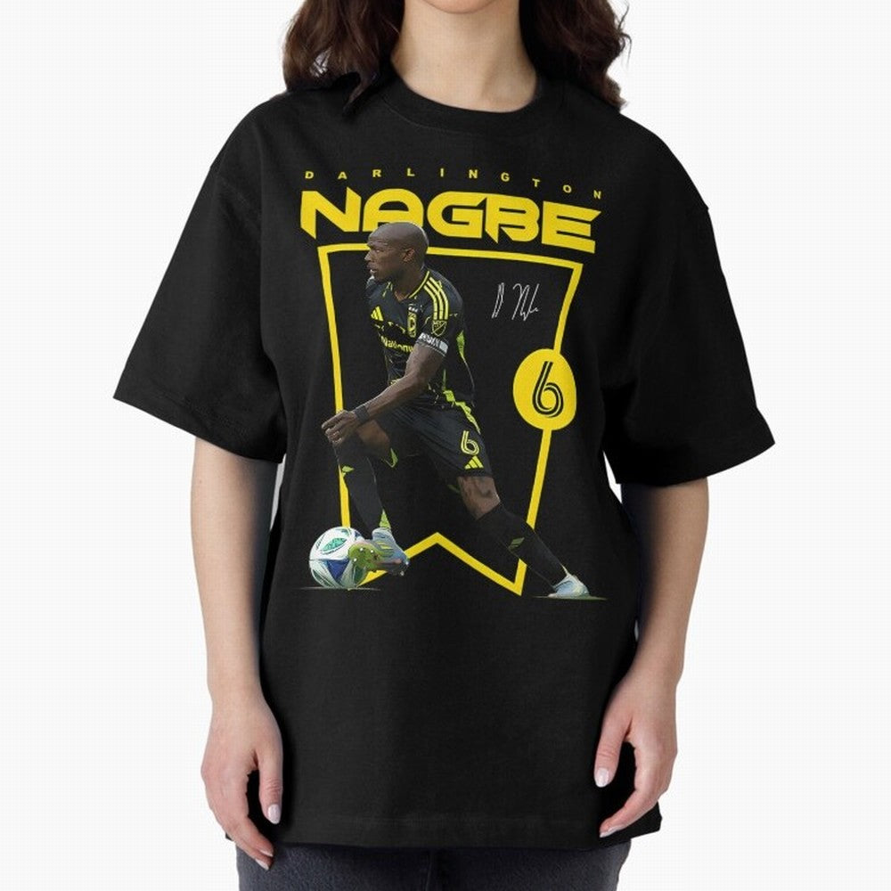 Darlington Nagbe Columbus Crew Oversized T-Shirt Keep the Legacy of FIFA World Cup 2026 Spirit, Filled with England and Germany, Messi, Neymar and Mbappe, Football Passion, Legendary Performances, Festival Vibes and Supporter Community; Ideal for