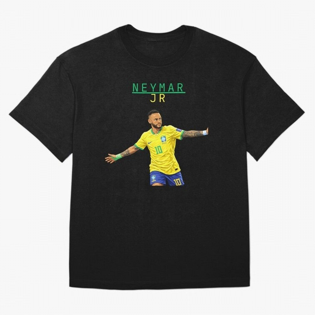Neymar Oversized T-Shirt Experience the Global Stage of FIFA World Cup 2026 Spirit, Filled with Portugal, Spain and Germany, Neymar, Game Day Rituals, Football Legends, Country Pride and the Road to the Final; Great for Watch Parties, Sports Bars,