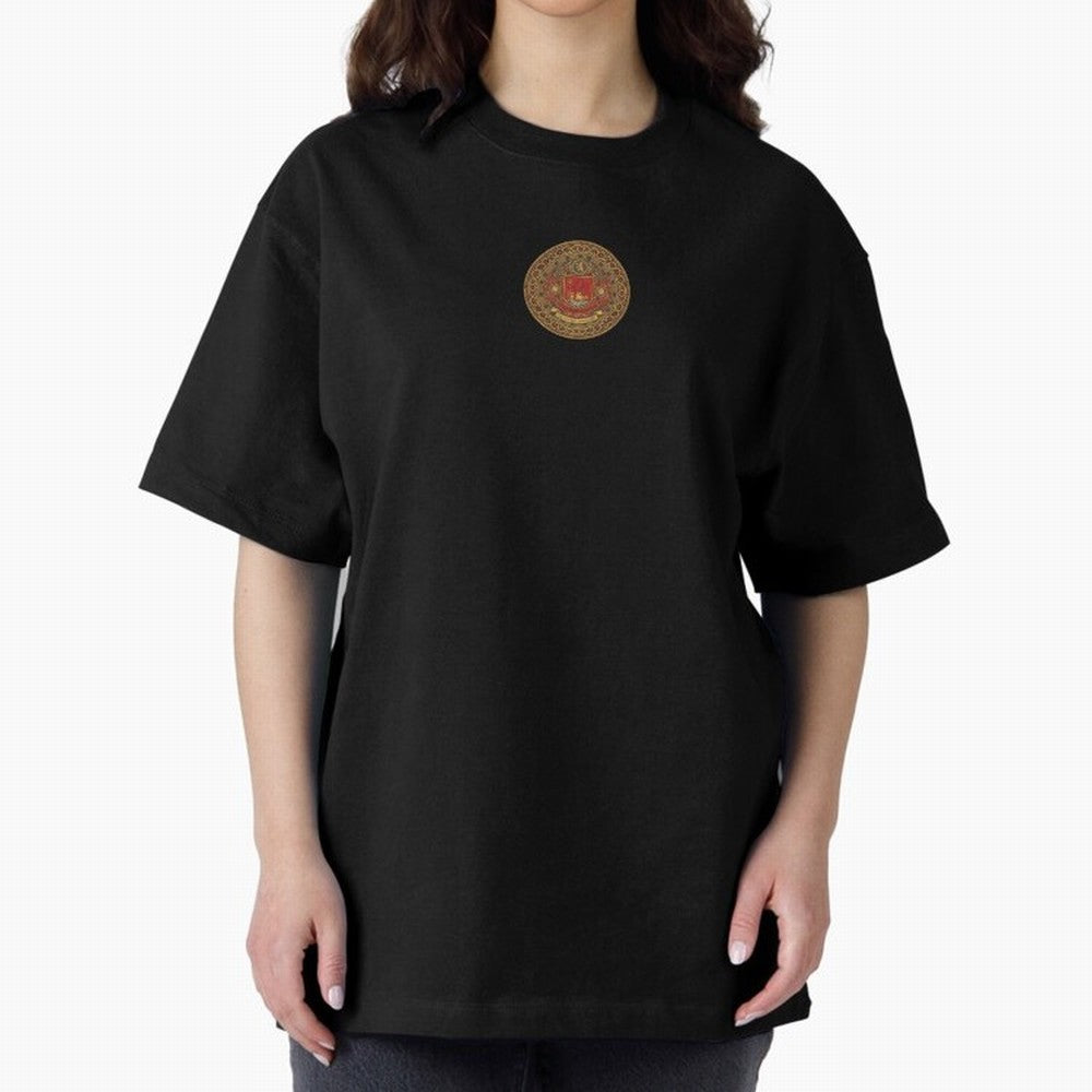 The Crimson Dominion Oversized T-Shirt Bring a Vintage Feel to Match Day Hype around FIFA World Cup 2026 Group Stage, Messi and Cristiano Ronaldo, Netherlands, Football Festival Excitement, Trophy Ambitions, Country Rivalries and Star Player Buzz;