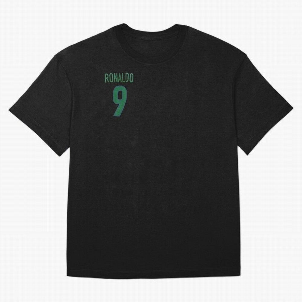 Ronaldo 9 Brazil Back of the shirt Oversized T-Shirt Remember Iconic Moments from FIFA World Cup 2026 USA Canada Mexico for Fans of Haaland and Mbappe and Argentina, France and Brazil, Bringing Tournament Hype, Historic Matchups, Family Viewing