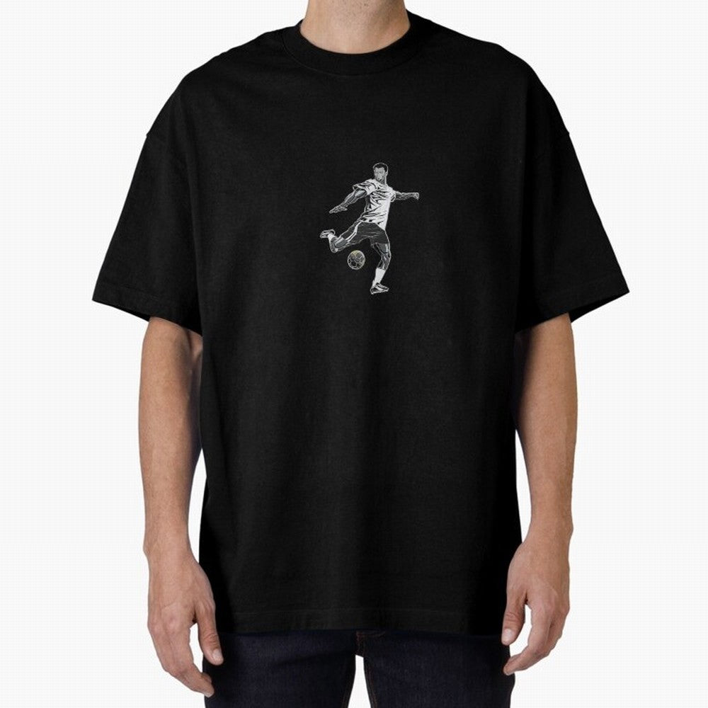 Fooball player Oversized T-Shirt Make Memories around FIFA World Cup 2026 USA Canada Mexico Built around Cristiano Ronaldo, England and Germany Energy, Vintage Soccer Flavor, Modern Football Stars, National Flags and Final Night Emotion; Made for
