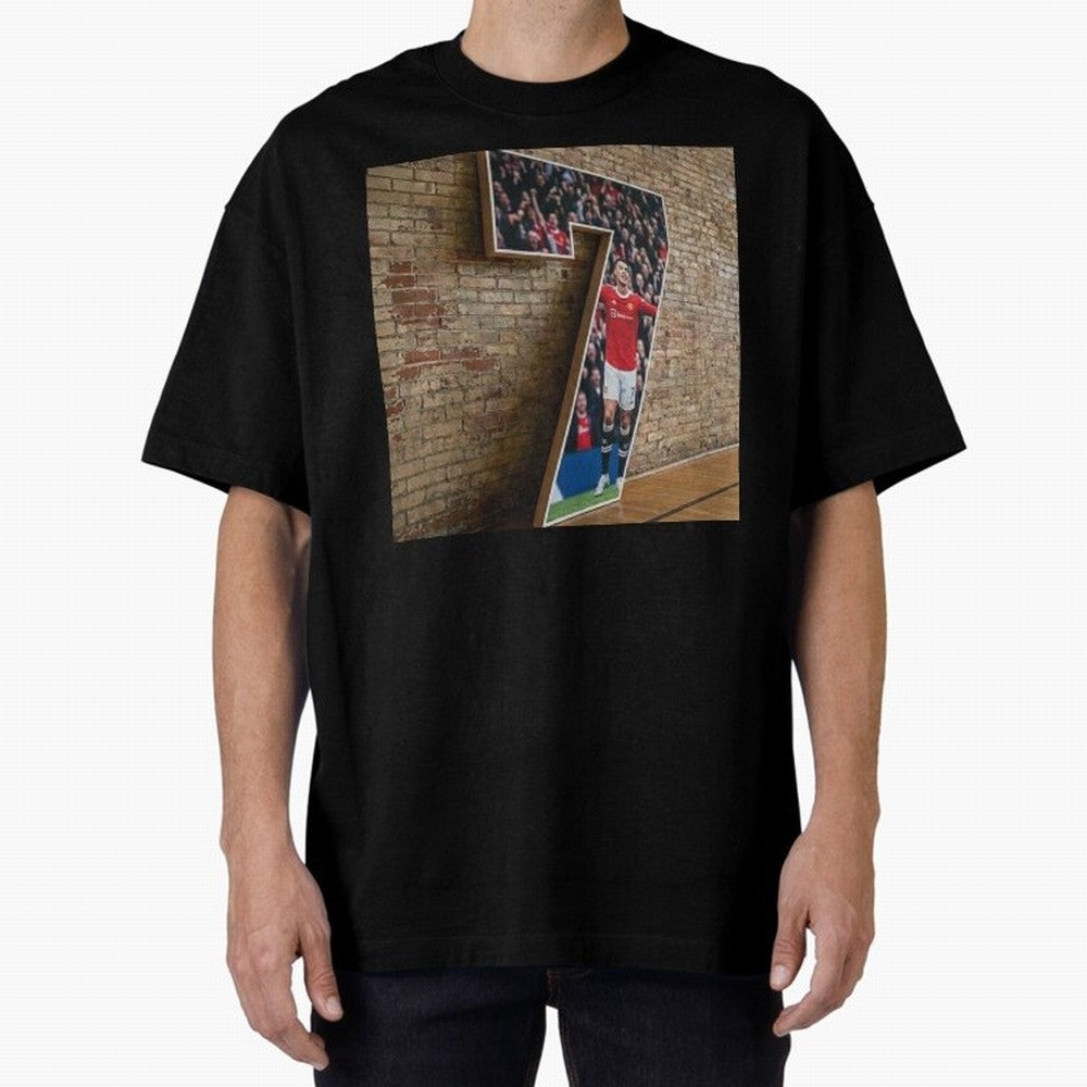 number 7 Oversized T-Shirt Keep the Legacy of FIFA World Cup 2026 Highlighting CR7 and Messi, Brazil, Portugal and Argentina Energy, Game Day Rituals, Football Legends, Country Pride and the Road to the Final; Made for Die Hard Supporters, Soccer