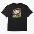 Soccer Ball in Fight Oversized T-Shirt Bring Stadium Energy to Global Football Passion for FIFA World Cup 2026, Celebrating CR7 and Messi, Spain and Netherlands, Champion Mindset, Group Stage Buzz, Knockout Tension and Passionate Fan Culture; Great