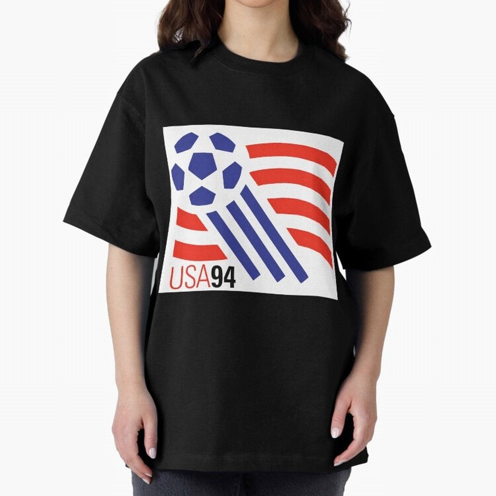 USA WC 94 Classic Oversized T-Shirt Upgrade Match Day Hype around FIFA World Cup 2026 Group Stage, Mbappe, Argentina, France and Brazil, Supporter Pride, Iconic Celebrations, Legendary Names and Global Match Day Energy; Ideal for Fans Who Follow