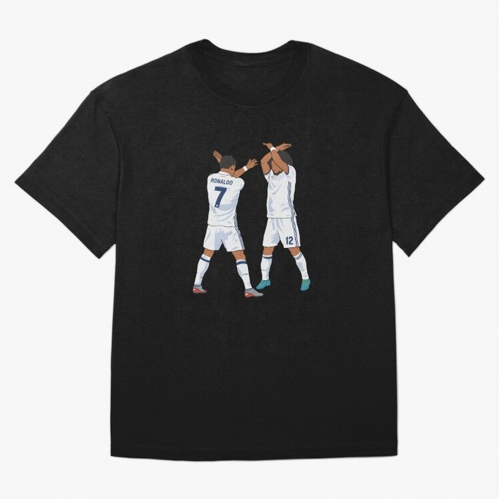 Ronaldo Madrid Celebration Duo Oversized T-Shirt Stand Proud for FIFA World Cup 2026 Made for Messi and Cristiano Ronaldo, Brazil Energy, Goal Celebration Energy, Supporter Heritage, Football Icons and Worldwide Tournament Joy; Made for Die Hard