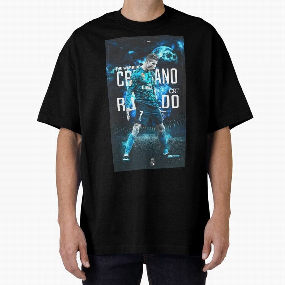 Ronaldo Oversized T-Shirt Show Passion for the Stars of FIFA World Cup 2026 Group Stage for Fans of Messi and England, France and Netherlands, Bringing Goal Celebration Energy, Supporter Heritage, Football Icons and Worldwide Tournament Joy; Made
