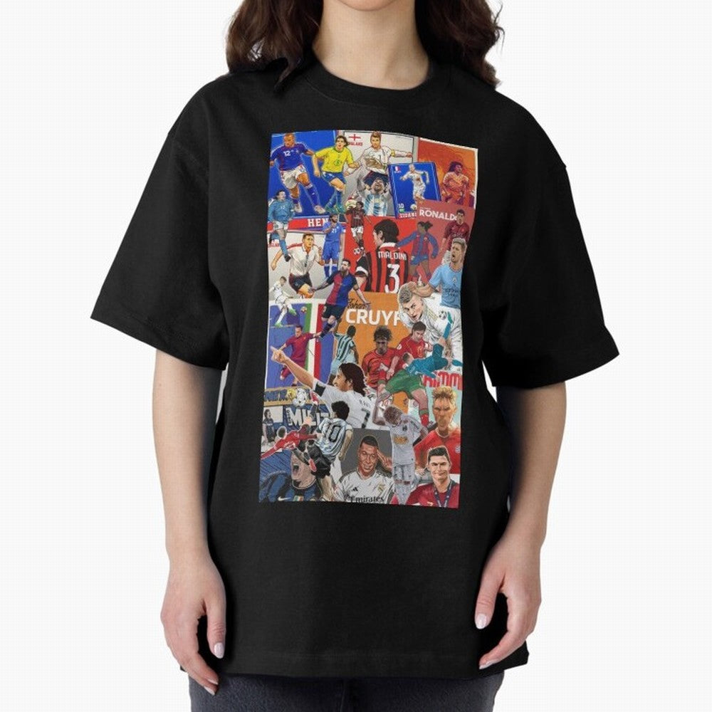 The Greats Oversized T-Shirt Feel International Energy from FIFA World Cup 2026 for Fans of Cristiano Ronaldo and Germany, Bringing Stadium Memories, Football Loyalty, International Chants and Championship Tradition; Great for Supporters Who Love