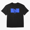 Ronaldo CR7 Blue Vector Portrait - Pop Comic Oversized T-Shirt Cheer through Every Moment of FIFA World Cup 2026 Group Stage Filled with Mbappe, England and Germany Energy, Football Passion, Legendary Performances, Festival Vibes and Supporter