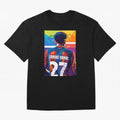 Lamine Yamal Wpap Pop Art Oversized T-Shirt Feel the Trophy Chase of Global Football Passion for FIFA World Cup 2026 Group Stage, Inspired by CR7, England and Germany, Vintage Soccer Flavor, Modern Football Stars, National Flags and Final Night