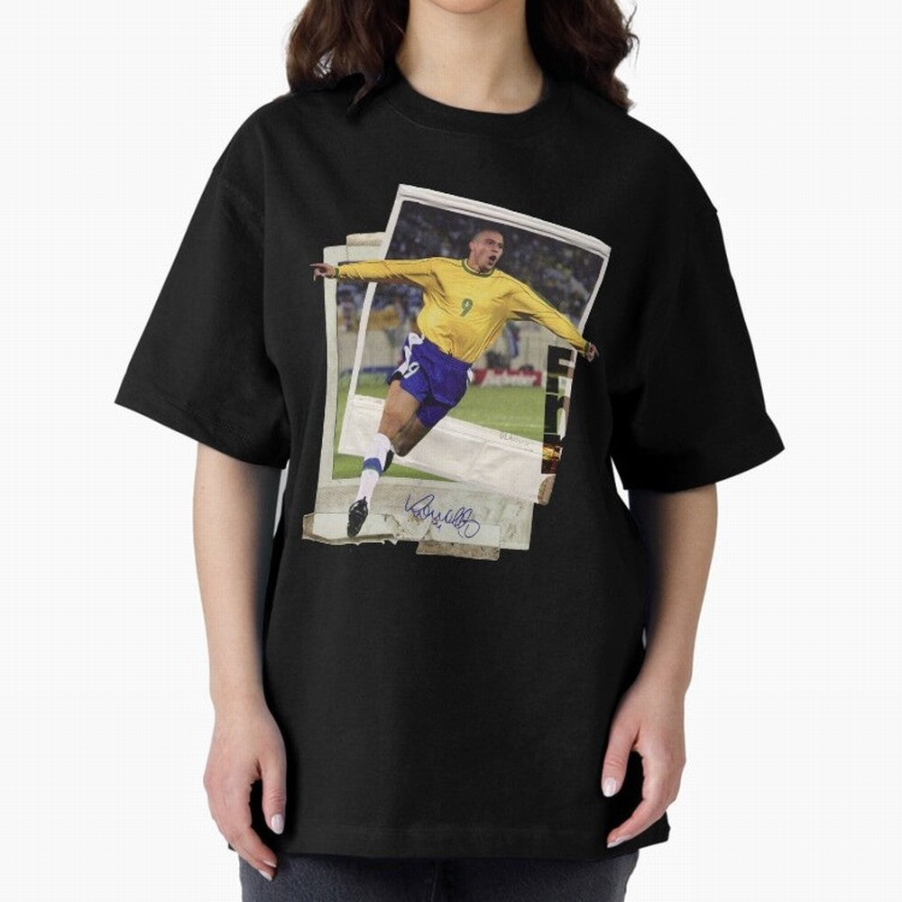 Ronaldo the phenomenon Oversized T-Shirt Join FIFA World Cup 2026 USA Canada Mexico for Fans of Neymar and France and Portugal, Bringing Stadium Chants, National Pride, Trophy Dreams and Unforgettable Football Memories; Perfect for Supporters Who