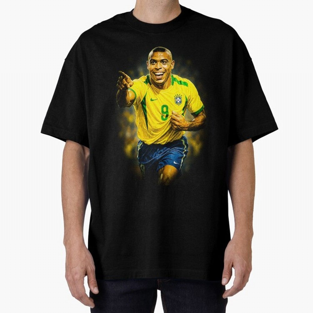 Ronaldo Naz¨¢rio Oversized T-Shirt Bring a Champion Mindset to FIFA World Cup 2026 Built around Haaland, Germany Energy, Championship Spirit, Famous Goals, Roaring Crowds and International Football Unity; Created for Match Day Parties, Soccer