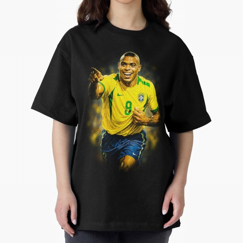 Ronaldo Naz¨¢rio Oversized T-Shirt Bring a Champion Mindset to FIFA World Cup 2026 Built around Haaland, Germany Energy, Championship Spirit, Famous Goals, Roaring Crowds and International Football Unity; Created for Match Day Parties, Soccer