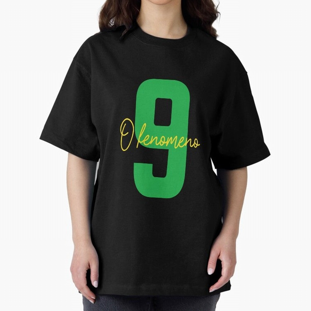 Ronaldo ¡°O Fen?meno¡± 9 Football tshirt Oversized T-Shirt Show Love for Legendary Goals in the FIFA World Cup 2026 Group Stage Journey through Messi, CR7 and Mbappe Highlights, Argentina and Brazil Pride, Worldwide Fan Energy, Dramatic Goals,