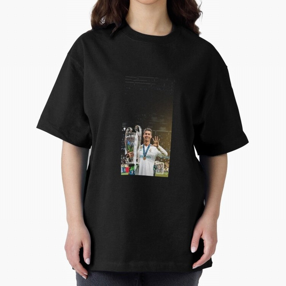 Ronaldo Oversized T-Shirt Embrace Match Day Hype around FIFA World Cup 2026, Messi, England and Germany, Fan Favorite Moments, National Team Passion, Big Match Drama and Soccer History; Built for Supporters Chasing Trophy Dreams, Final Match