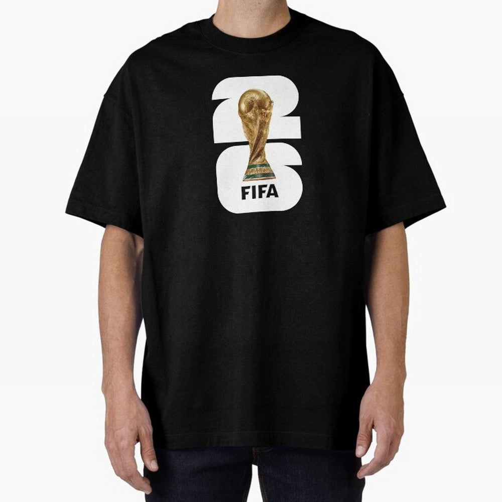 The Biggest Tournament in the World Oversized T-Shirt Follow Every Goal of the FIFA World Cup 2026 USA Canada Mexico Journey through Mbappe and Neymar Highlights, Argentina, France and Brazil Pride, Championship Spirit, Famous Goals, Roaring Crowds
