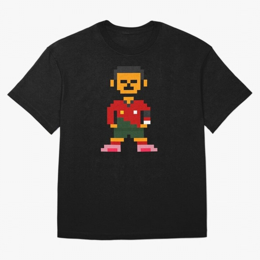 Pixel Pose Ronaldo Oversized T-Shirt Celebrate Every Goal in Global Football Passion for FIFA World Cup 2026 USA Canada Mexico, Inspired by Neymar, Haaland and Cristiano Ronaldo, France, Football History, Final Match Energy, Crowd Noise and Once in