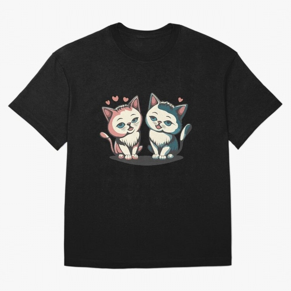 Two Funny Cats with Ronaldo Vibes ¨C Cute Football & Animal Art Oversized T-Shirt Show Love for Legendary Goals in FIFA World Cup 2026 USA Canada Mexico Spirit, with Argentina, Messi, Stadium Chants, National Pride, Trophy Dreams and Unforgettable