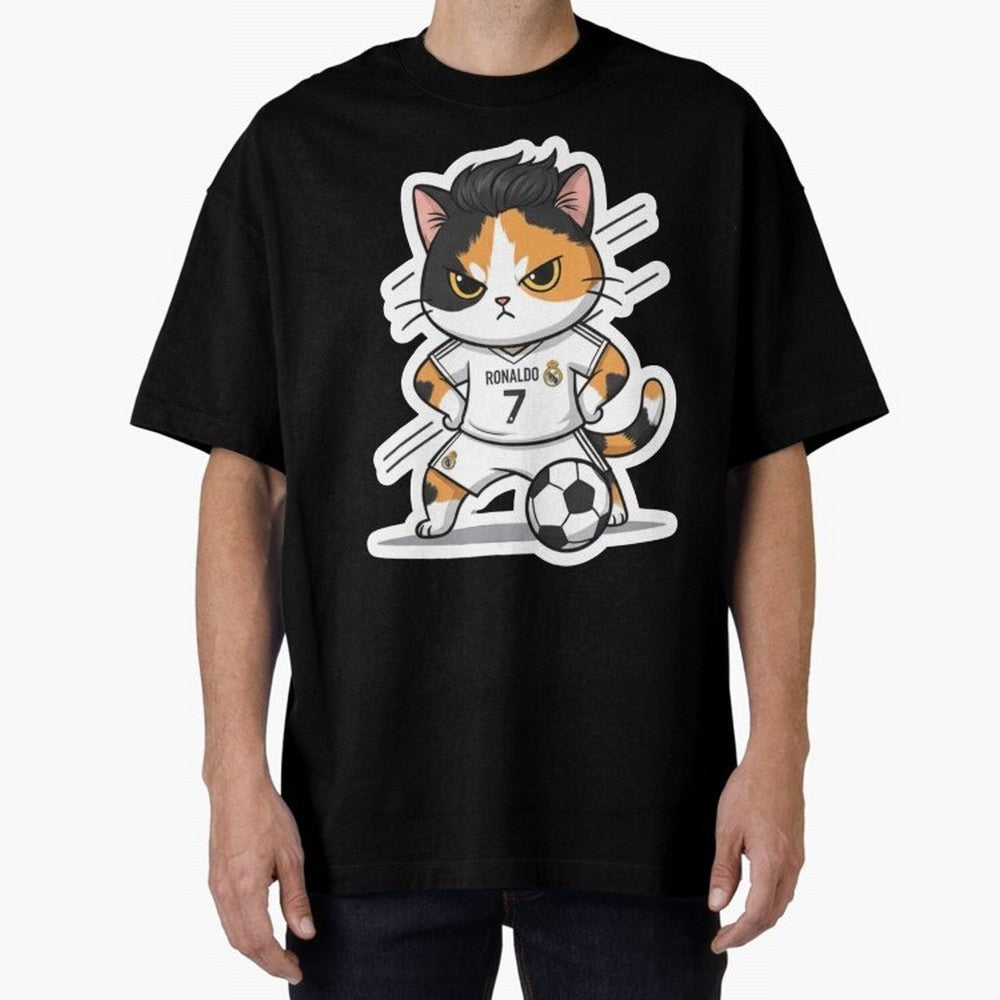Kitten - Ronaldo | Real madrid Oversized T-Shirt Make the Season About FIFA World Cup 2026 for Fans of Haaland and Argentina and Brazil, Bringing Supporter Pride, Iconic Celebrations, Legendary Names and Global Match Day Energy; Built for