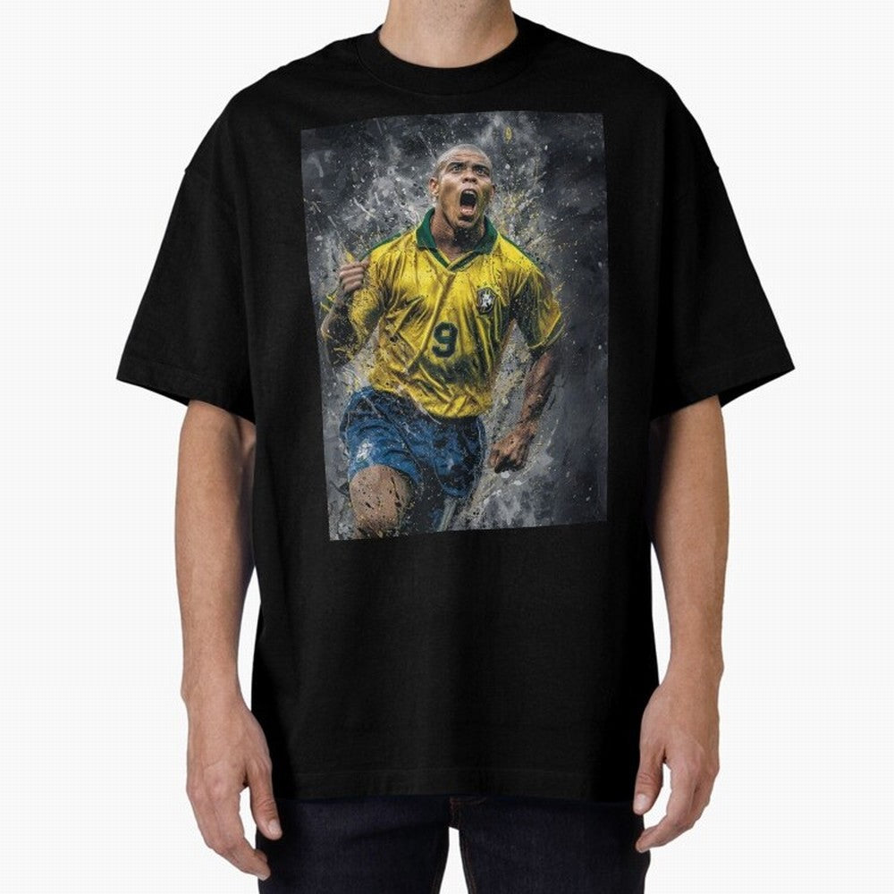 Ronaldo Naz¨¢rio - Il Fenomeno (Brazil) Oversized T-Shirt Bring Global Tournament Vibes to Match Day Hype around FIFA World Cup 2026, CR7 and Messi, Germany, Tournament Hype, Historic Matchups, Family Viewing Parties and Global Sports Pride;