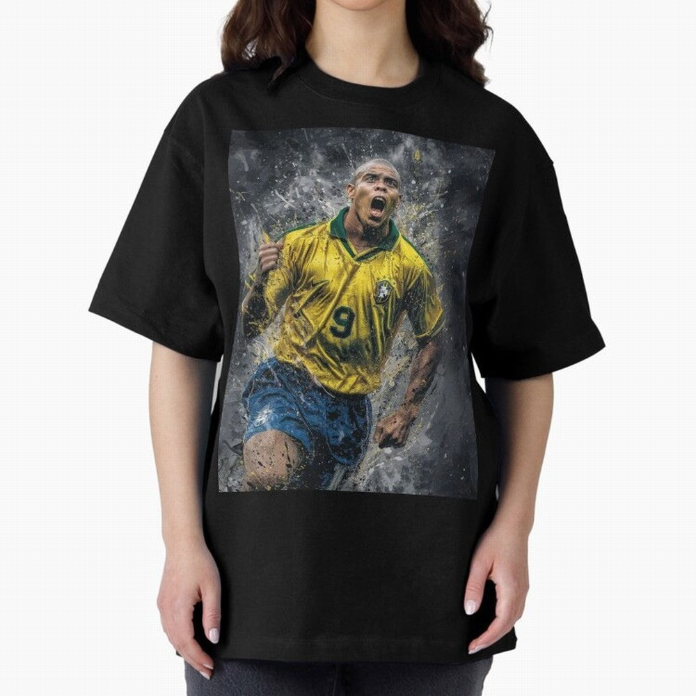 Ronaldo Naz¨¢rio - Il Fenomeno (Brazil) Oversized T-Shirt Bring Global Tournament Vibes to Match Day Hype around FIFA World Cup 2026, CR7 and Messi, Germany, Tournament Hype, Historic Matchups, Family Viewing Parties and Global Sports Pride;
