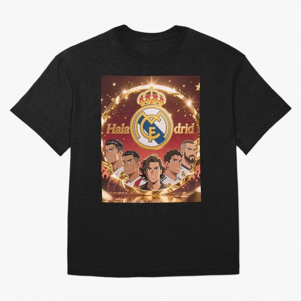 Estrellas del Real Madrid Oversized T-Shirt Celebrate Football Dreams Across Match Day Hype around FIFA World Cup 2026 Group Stage, Neymar, Portugal, Fan Favorite Moments, National Team Passion, Big Match Drama and Soccer History; Made for
