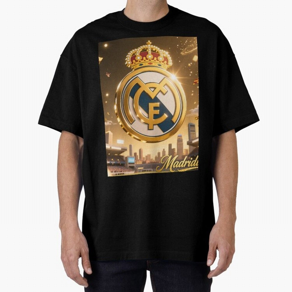 Madridistas Oversized T-Shirt Upgrade Match Day Hype around FIFA World Cup 2026 USA Canada Mexico, CR7, Brazil, Portugal and Argentina, Worldwide Fan Energy, Dramatic Goals, Stadium Lights and Championship Celebrations; Created for Match Day