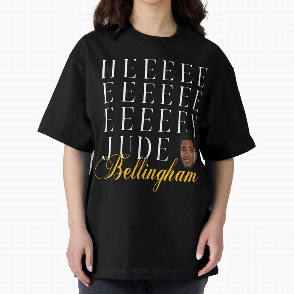 Jude Bellingham Oversized T-Shirt Bring a Vintage Feel to the FIFA World Cup 2026 Journey through Messi, CR7 and Mbappe Highlights, England and Germany Pride, Fan Favorite Moments, National Team Passion, Big Match Drama and Soccer History; Ideal