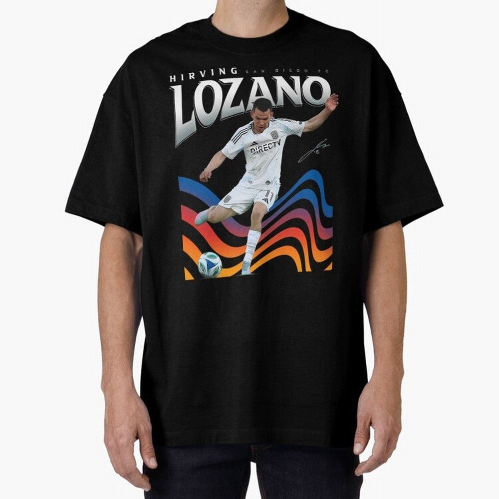 Hirving Lozano San Diego FC Oversized T-Shirt Carry National Pride through Match Day Hype around FIFA World Cup 2026 Group Stage, CR7, France and Portugal, Stadium Memories, Football Loyalty, International Chants and Championship Tradition; Great