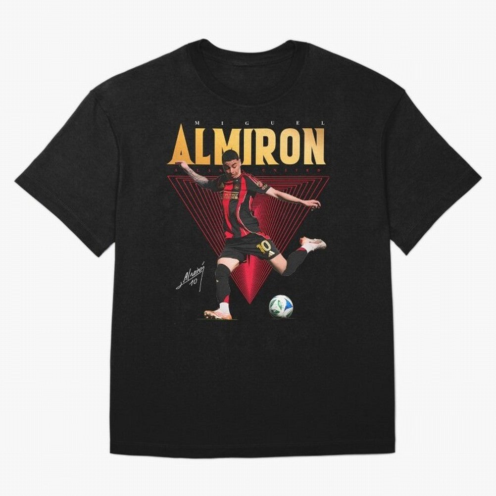 Miguel Almiron Atlanta United FC Oversized T-Shirt Embrace FIFA World Cup 2026 Group Stage Spirit, Driven by France, Haaland and Mbappe, Soccer Culture, Superstar Moments, National Team Dreams and Competitive Fire; Great for Watch Parties, Sports