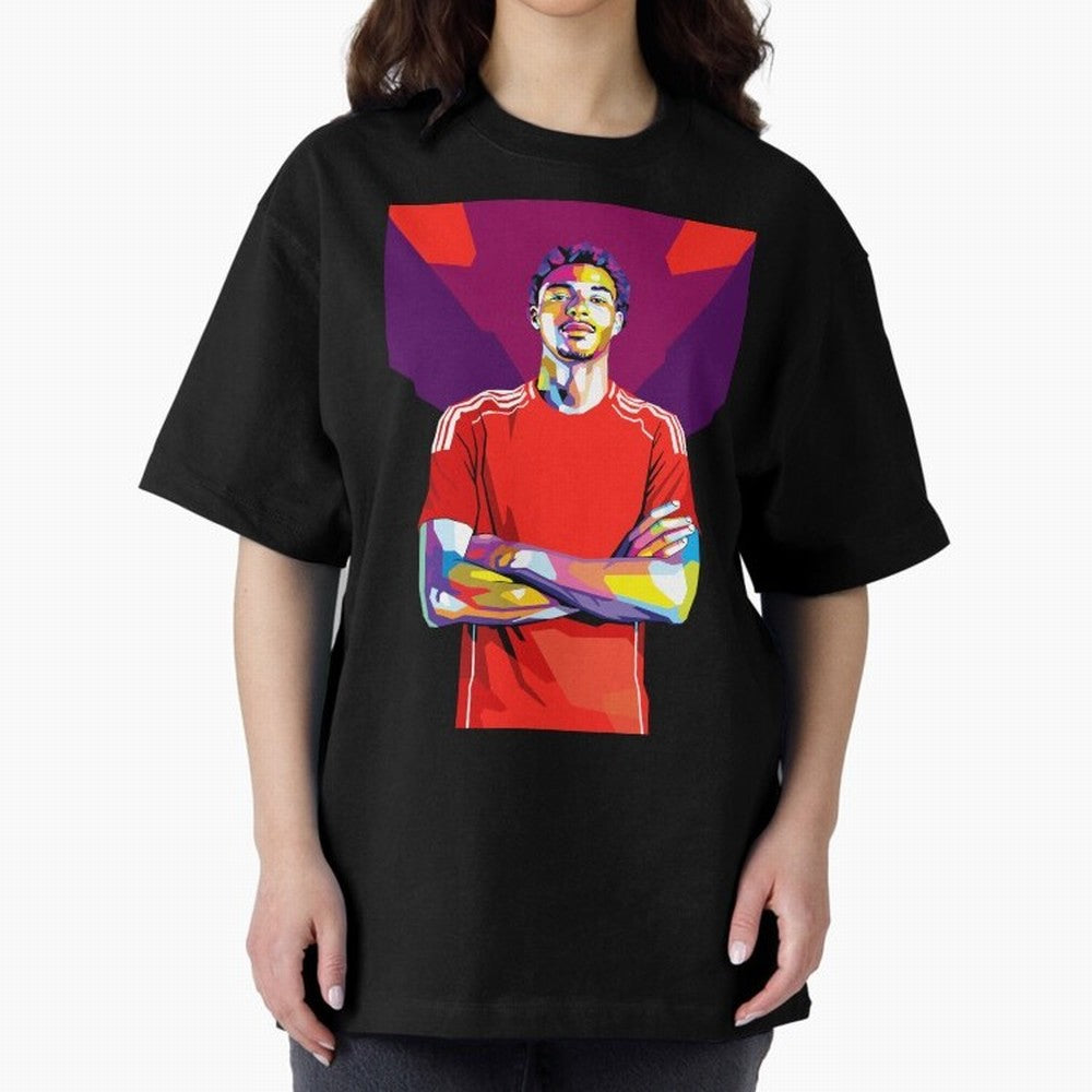 Ekitike in WPAP Style Oversized T-Shirt Bring Global Tournament Vibes to the FIFA World Cup 2026 Journey through Haaland and Mbappe Highlights, England and Germany Pride, Retro Football Energy, Iconic Rivalries, Trophy Chase Drama and Stadium