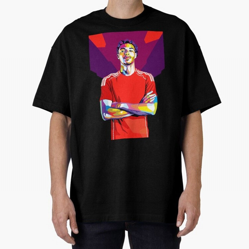 Ekitike in WPAP Style Oversized T-Shirt Bring Global Tournament Vibes to the FIFA World Cup 2026 Journey through Haaland and Mbappe Highlights, England and Germany Pride, Retro Football Energy, Iconic Rivalries, Trophy Chase Drama and Stadium