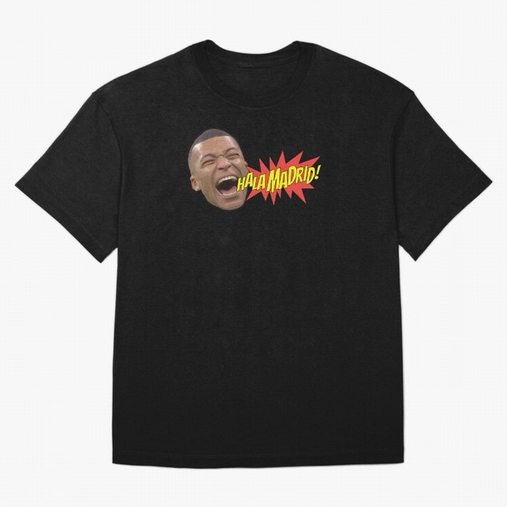 Real Madrid - Kylian Mbapp¨¦ Hala Madrid Oversized T-Shirt Celebrate Classic Football Spirit in Match Day Hype around FIFA World Cup 2026, Cristiano Ronaldo, Haaland and CR7, Argentina and Brazil, Global Supporter Spirit, Legendary Goals, National