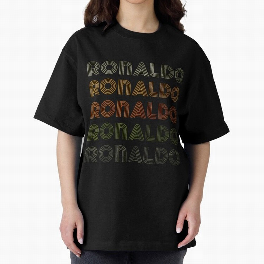 Love Heart Ronaldo Tee GrungeVintage Style Black Ronaldo Oversized T-Shirt Refresh Global Football Passion for FIFA World Cup 2026 Group Stage, Celebrating CR7, Portugal, Spain and Germany, Stadium Chants, National Pride, Trophy Dreams and