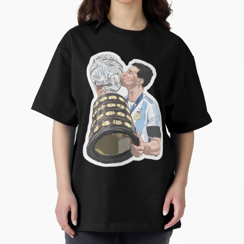 Messi and World Cup Oversized T-Shirt Represent FIFA World Cup 2026 for Fans of Haaland and Spain and Netherlands, Bringing Stadium Chants, National Pride, Trophy Dreams and Unforgettable Football Memories; Created for Match Day Parties, Soccer