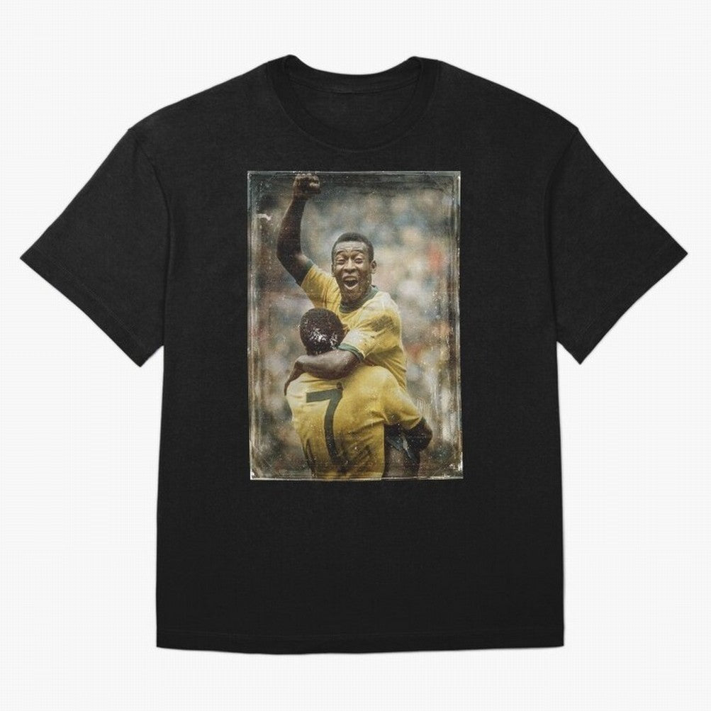 Pele Celebration Vintage Oversized T-Shirt Celebrate Global Passion for Global Football Passion for FIFA World Cup 2026, Filled with Neymar, Haaland and Cristiano Ronaldo, France, Stadium Chants, National Pride, Trophy Dreams and Unforgettable