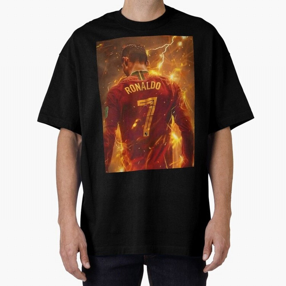 CR7 Christiano Ronaldo Oversized T-Shirt Keep the Legacy of FIFA World Cup 2026 Group Stage for Fans of CR7 and Messi and Brazil, Bringing Tournament Hype, Historic Matchups, Family Viewing Parties and Global Sports Pride; Perfect for Supporters