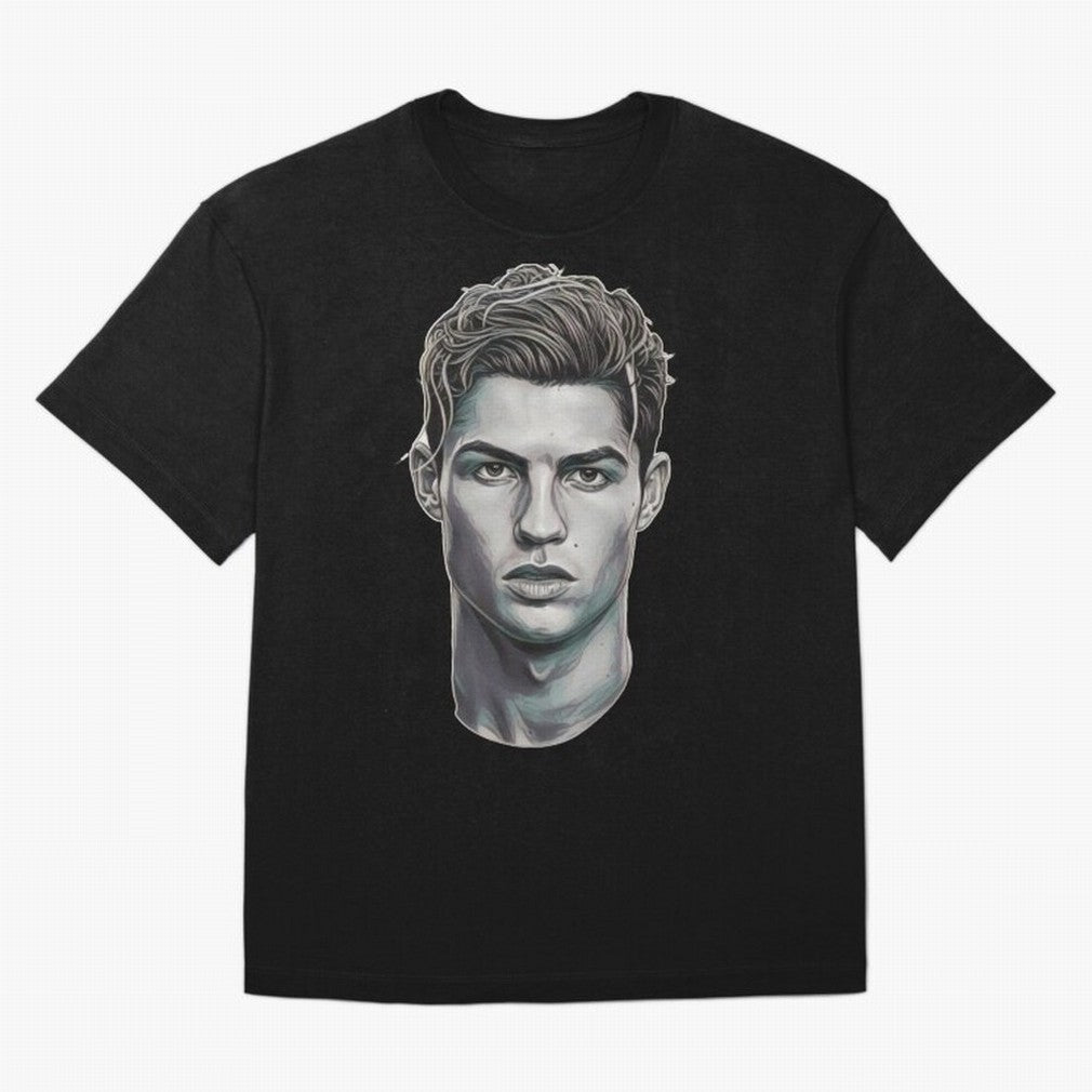 Ronaldo drawing 2008 Oversized T-Shirt Treasure FIFA World Cup 2026 USA Canada Mexico Spirit, Featuring France and Portugal, CR7, Stadium Chants, National Pride, Trophy Dreams and Unforgettable Football Memories; Perfect for Fans, Collectors,
