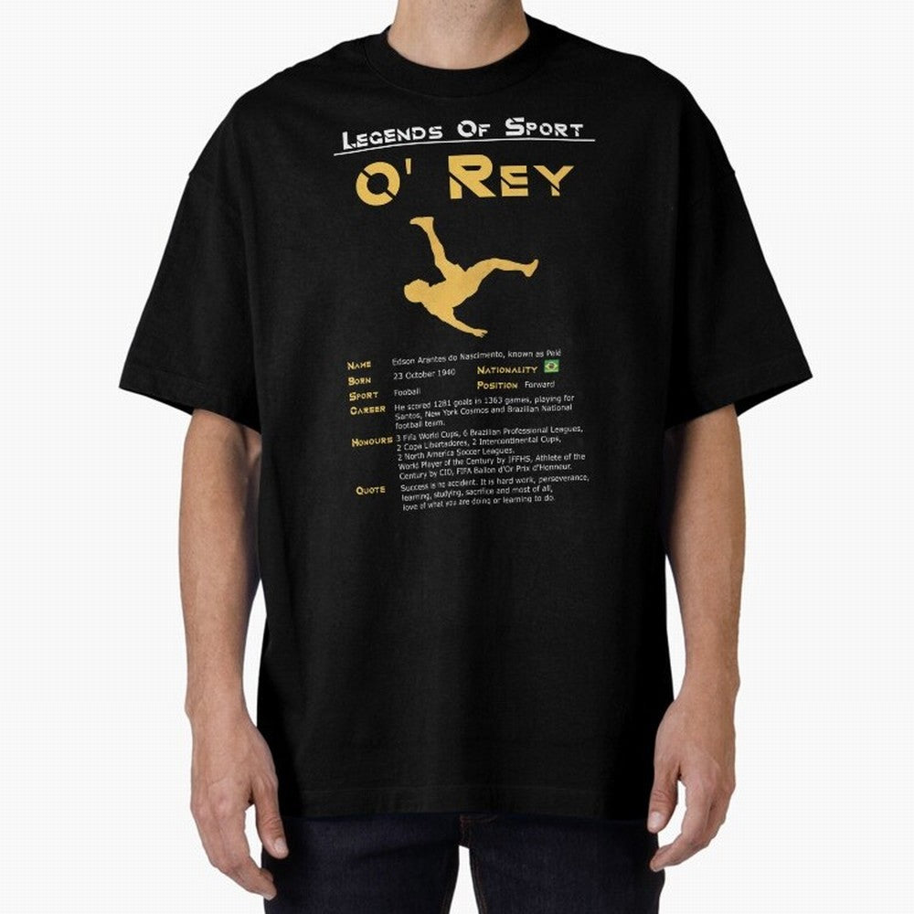 Legends of Sport Pele Pel¨¦ Oversized T-Shirt Celebrate Every Goal in FIFA World Cup 2026 USA Canada Mexico with Mbappe and Neymar, Portugal, Spain and Germany Energy, Sports Nostalgia, International Competition, Famous Players and Unforgettable