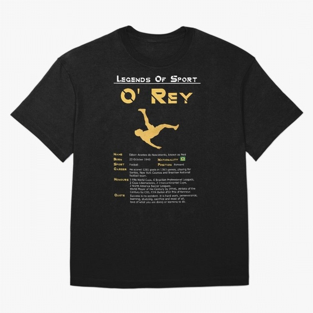Legends of Sport Pele Pel¨¦ Oversized T-Shirt Celebrate Every Goal in FIFA World Cup 2026 USA Canada Mexico with Mbappe and Neymar, Portugal, Spain and Germany Energy, Sports Nostalgia, International Competition, Famous Players and Unforgettable