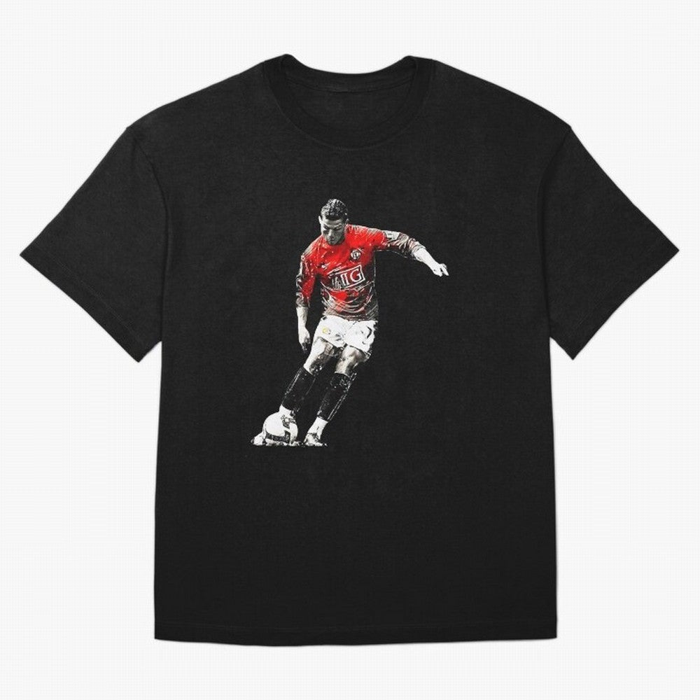 CR7 Artwork For Soccer Fans Gift For Football Lovers Oversized T-Shirt Stand Proud for FIFA World Cup 2026 Spirit, Built around Netherlands, Mbappe, Sports Nostalgia, International Competition, Famous Players and Unforgettable Victories; Great for