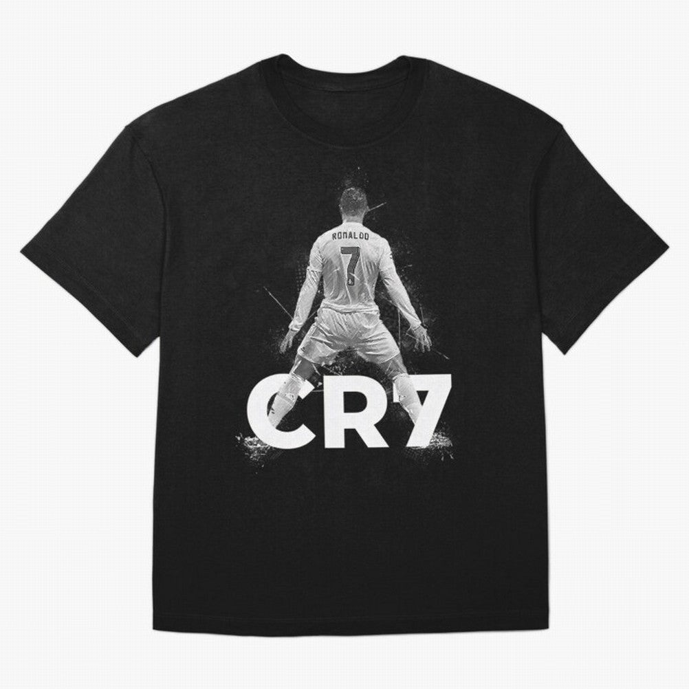 CR7 Ronaldo Celebration Artwork For Football Fans Gift For Soccer Enthusiasts Oversized T-Shirt Make Every Kick Count in the FIFA World Cup 2026 USA Canada Mexico Journey through Messi, Neymar and Mbappe Highlights, Netherlands Pride, Soccer