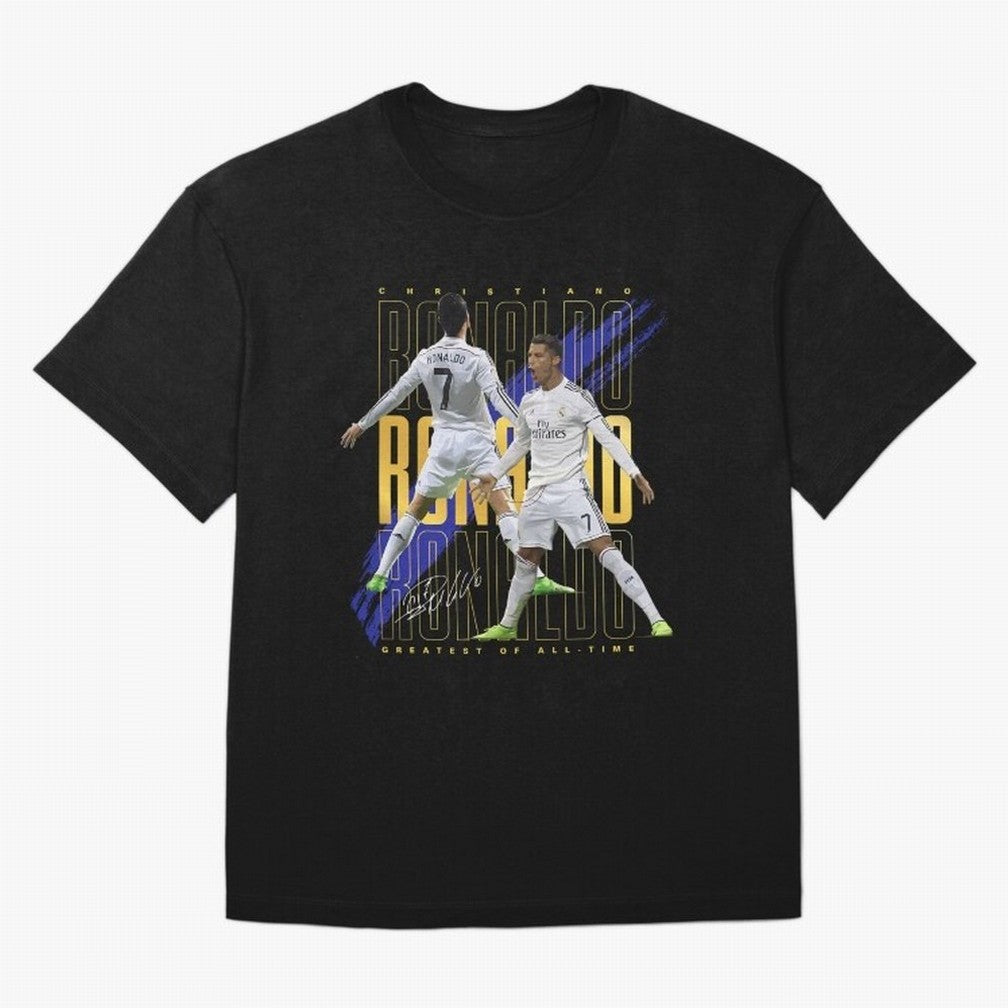 Ronaldo Soccer Legend Design For Football Fans Gift For Sports Enthusiasts Oversized T-Shirt Bring Supporter Culture to FIFA World Cup 2026 USA Canada Mexico for Fans of Messi, Neymar and Mbappe and England, France and Netherlands, Bringing