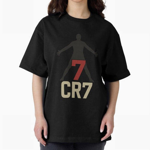 A footballer with a well-known shirt number Oversized T-Shirt Capture the FIFA World Cup 2026 Journey through Cristiano Ronaldo, Haaland and CR7 Highlights, Brazil Pride, Classic Soccer Heritage, Championship Pressure, Fan Loyalty and International