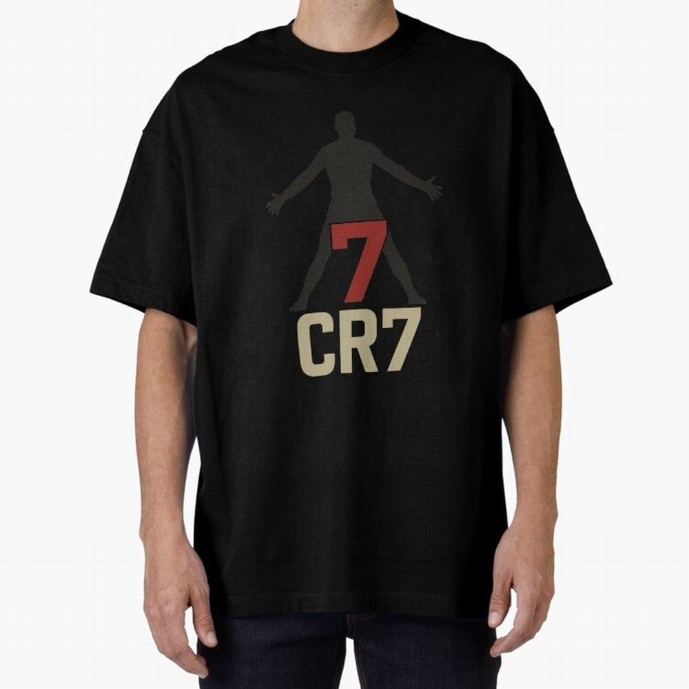 A footballer with a well-known shirt number Oversized T-Shirt Capture the FIFA World Cup 2026 Journey through Cristiano Ronaldo, Haaland and CR7 Highlights, Brazil Pride, Classic Soccer Heritage, Championship Pressure, Fan Loyalty and International