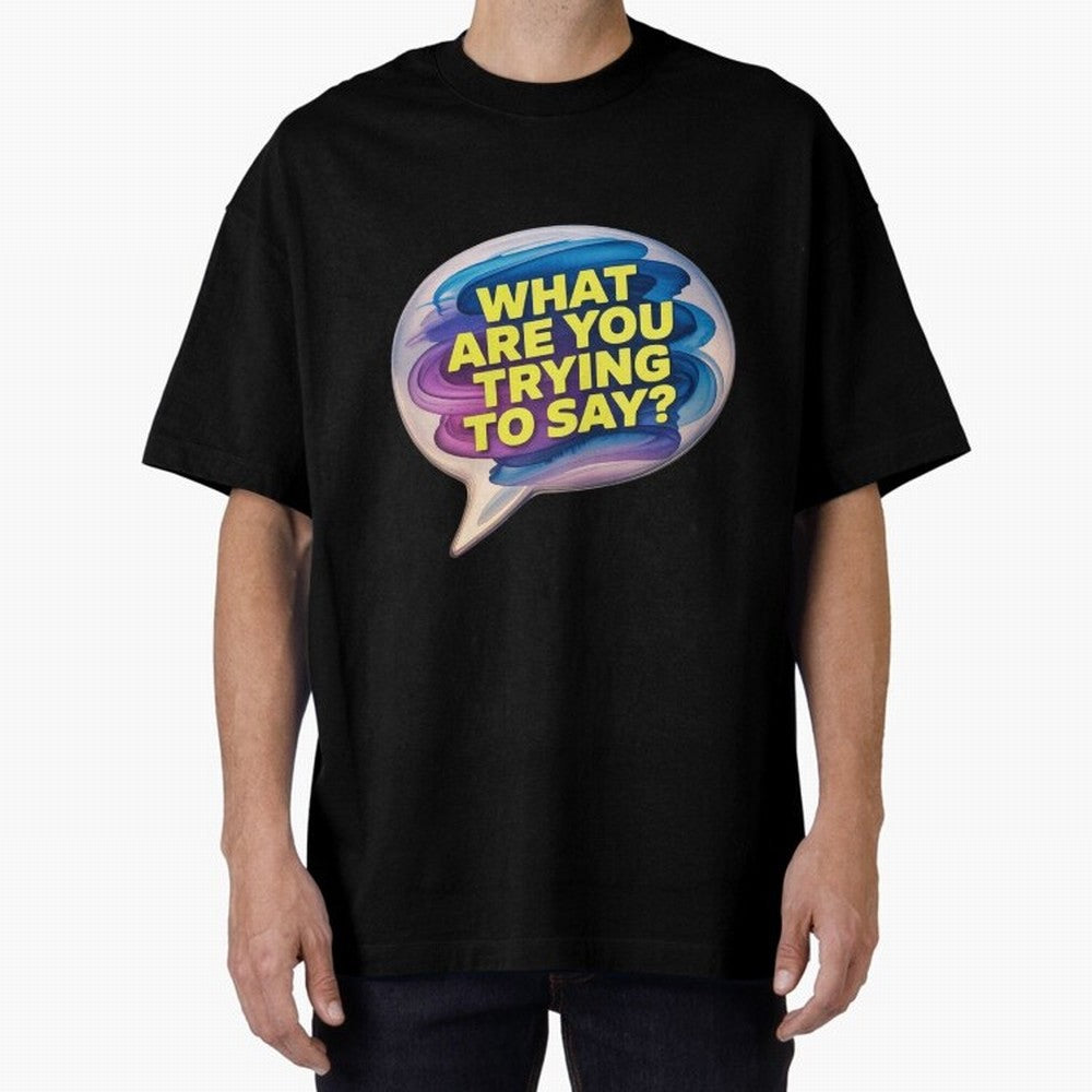 A photograph of a vibrant, oversized speech bubble Oversized T-Shirt Celebrate the Magic of FIFA World Cup 2026 USA Canada Mexico with Mbappe and Neymar, Portugal, Spain and Germany Energy, Championship Spirit, Famous Goals, Roaring Crowds and