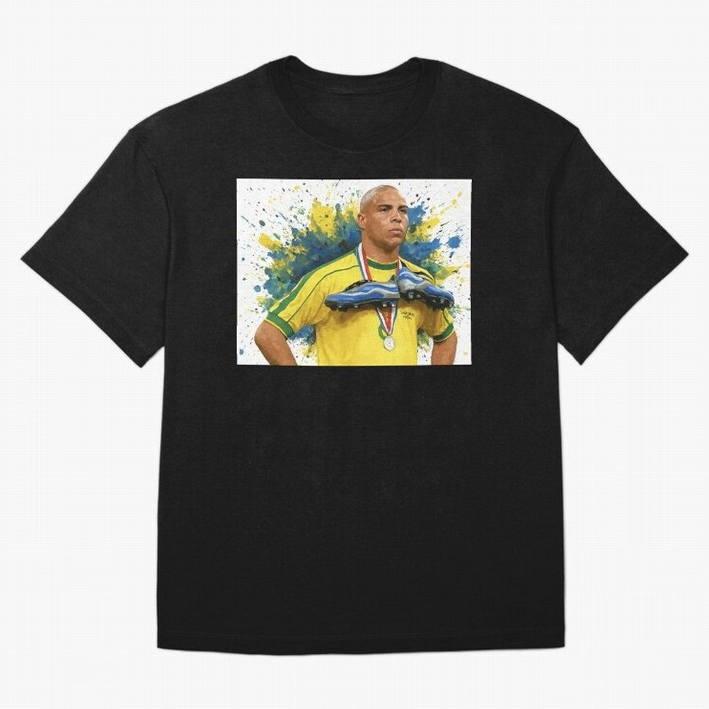 Ronaldo, O Fen?meno Oversized T-Shirt Cheer through Every Moment of FIFA World Cup 2026 USA Canada Mexico Highlighting Haaland and Mbappe, France and Portugal Energy, Retro Football Energy, Iconic Rivalries, Trophy Chase Drama and Stadium