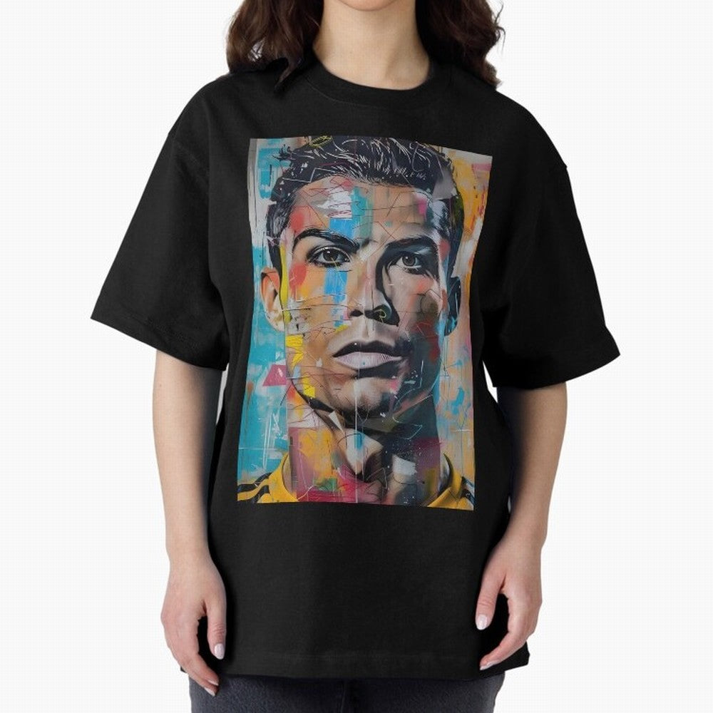 Christiano Ronaldo Oversized T-Shirt Honor FIFA World Cup 2026 USA Canada Mexico Spirit, Celebrating England, France and Netherlands, Mbappe and Neymar, Goal Celebration Energy, Supporter Heritage, Football Icons and Worldwide Tournament Joy;