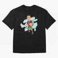 BACK TO SCHOOL - CARICATURE - CHRISTIANO - RONALDO Oversized T-Shirt Feel the Heartbeat of the FIFA World Cup 2026 Group Stage Journey through Messi and Cristiano Ronaldo Highlights, Argentina Pride, Football Passion, Legendary Performances,