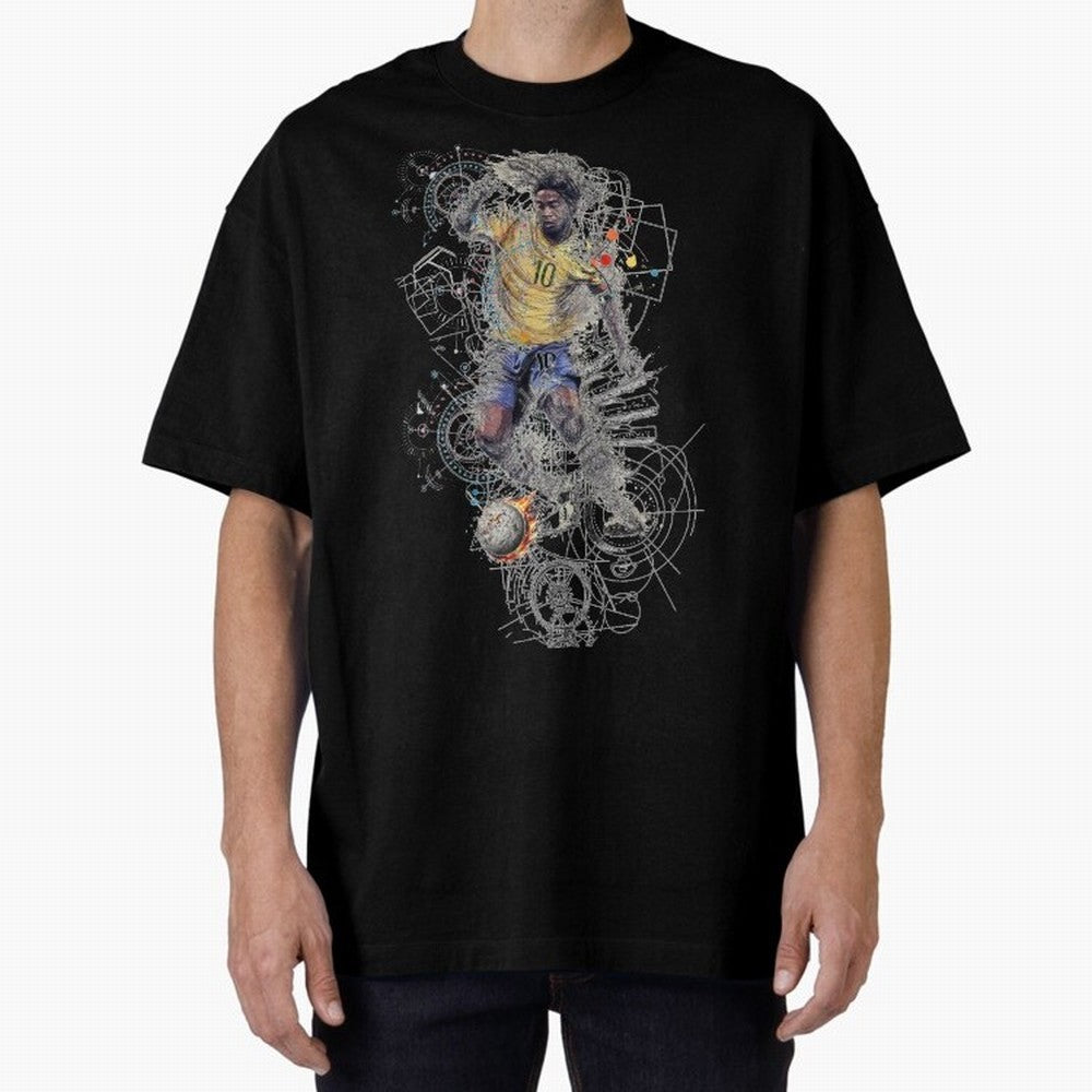 Ronaldo Football Playmaker Oversized T-Shirt Show Up for the Glory of FIFA World Cup 2026 Spirit, Connected to France, CR7 and Messi, Supporter Pride, Iconic Celebrations, Legendary Names and Global Match Day Energy; Great for Supporters Who Love